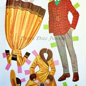 Vintage 1968 Chitty Chitty Bang Bang Paper Dolls Printable Instant vintage-1968-chitty-chitty-bang-bang-paper-dolls-printable-instant
