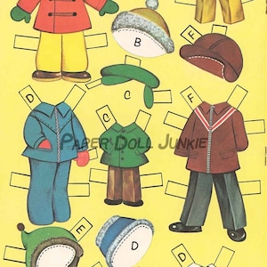 A Dozen Cousins Downloadable Paper Dolls 1960 Vintage Paper Dolls ...