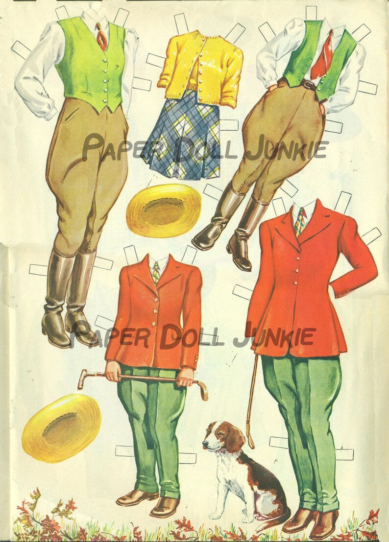 Vintage Paper Dolls, 1940s Paper Dolls Printable Paper Dolls Etsy