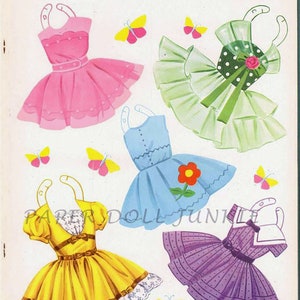 Paper Dolls Printable, Vintage Paper Dolls, Retro Paper Dolls, Little ...