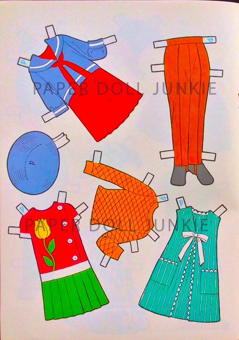 Vintage Paper Dolls Dolls N Dresses Little Girls Clip Art Paper Dolls