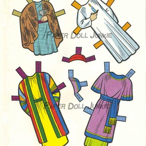 Bible Children Paper Dolls, Vintage Paper Doll Printables - Etsy