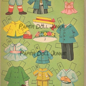 A Dozen Cousins Downloadable Paper Dolls 1960 Vintage Paper Dolls ...