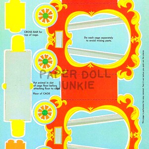 Circus Train - Paper Toys - Paper Dolls - Circus Cut Outs - Circus Fun - Circus Clip Art ...