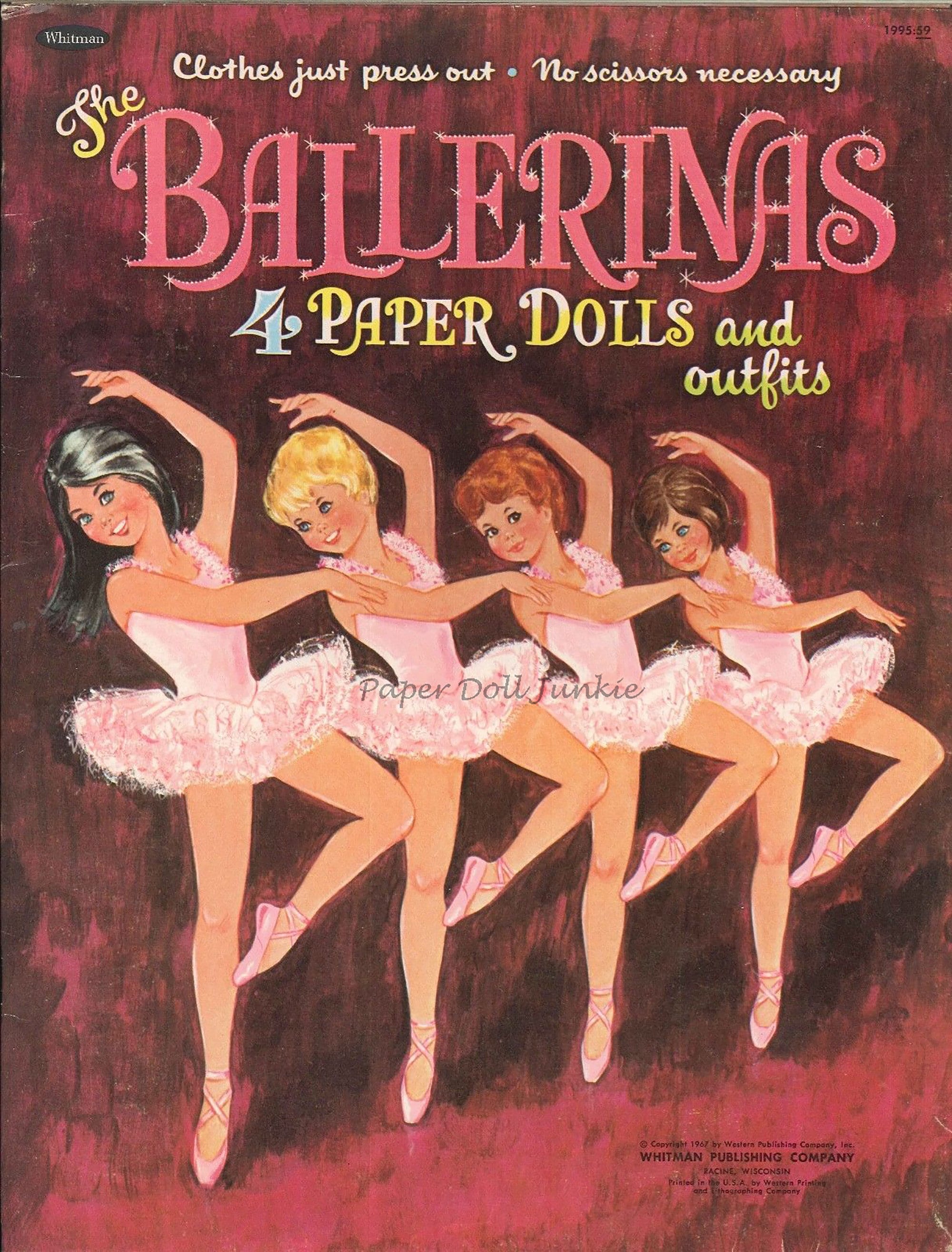 Ballerinas Vintage Paper Dolls Whitman Paper Dolls 1960s Paper Dolls Etsy Canada