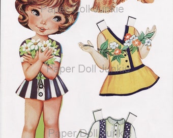 5 Page Instant Download Paper Dolls Set