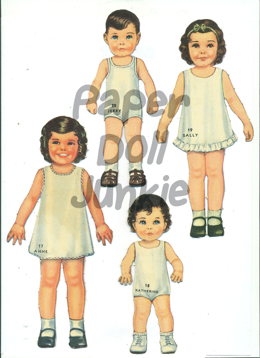 Huge Printable Set of 25 Vintage Paper Dolls and Clothes | Etsy