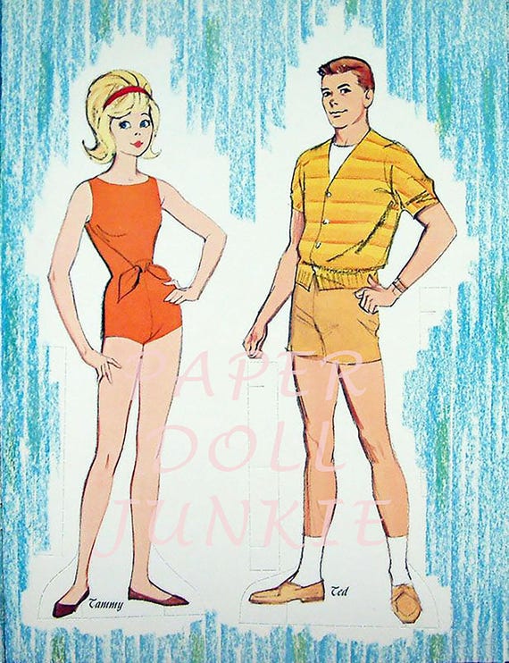 Tammy and Her Family Vintage Paper Dolls Instant Download
