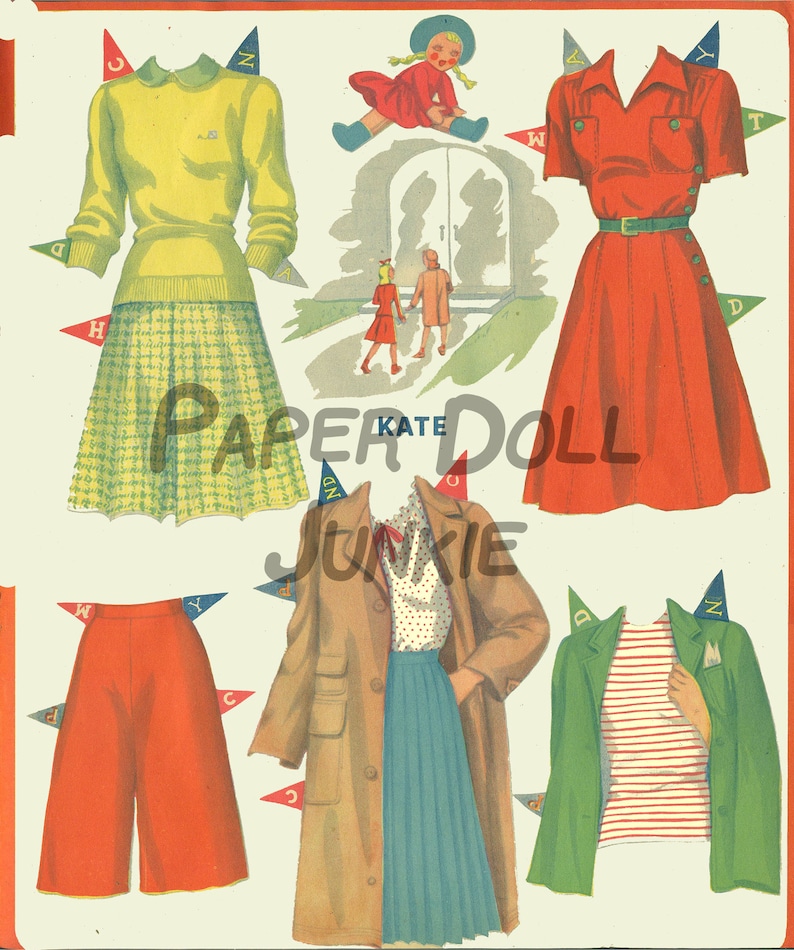 Vintage Paper Dolls, Printable Paper Dolls - Etsy