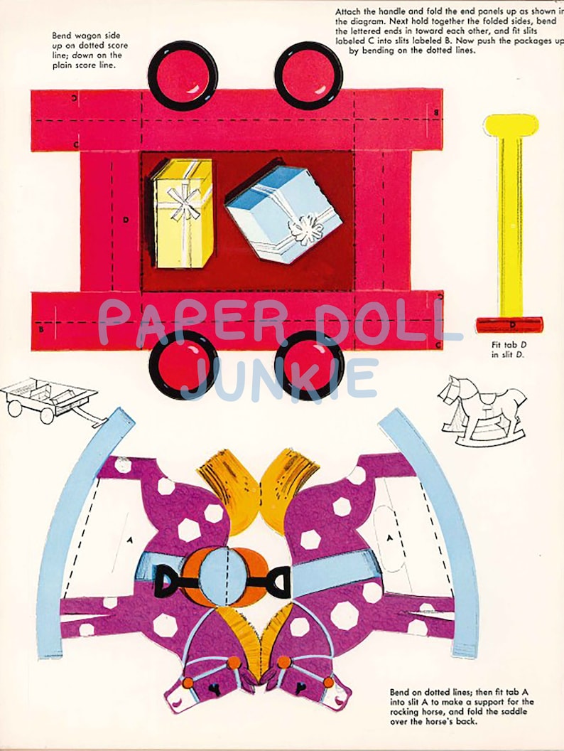 Vintage Paper Doll - Baby First Step - 1965 Paper Doll - Instant Download Printable PDF and JPEG files - Doll Clip Art image 8