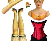 Articulated Paper Doll Victorian Paper Doll Corset