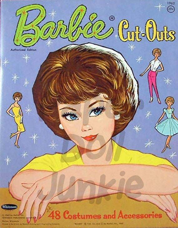 Vintage Barbie Paper Dolls Instant Download Printable | Etsy
