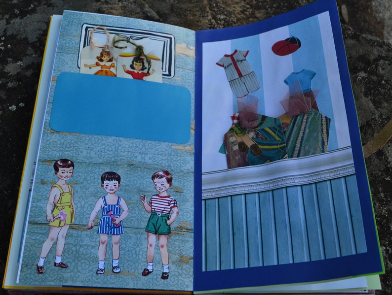 Paper Doll Journal Junk Journal Handmade Journal Paper Etsy