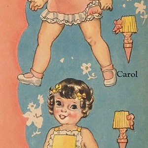 Vintage Paper Doll Printables - Blue Bonnet Paper Dolls - 1942 Paper Dolls - Little Girl Clip ...