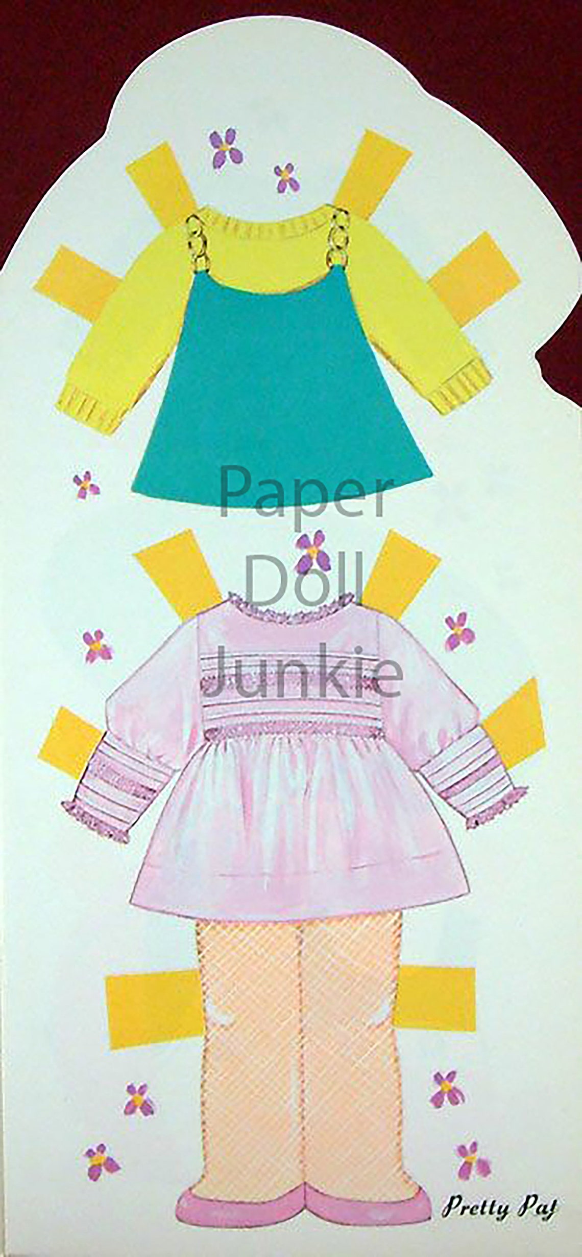 Vintage Pretty Pat Paper Doll Printable, 1969 Retro Clip Art (PDF ...