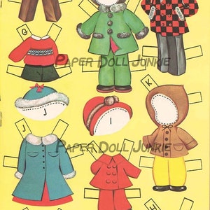 A Dozen Cousins Downloadable Paper Dolls 1960 Vintage Paper Dolls ...