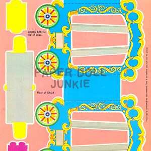 Circus Train - Paper Toys - Paper Dolls - Circus Cut Outs - Circus Fun ...