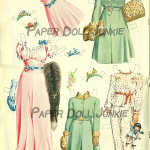 Vintage Paper Dolls, 1940s Paper Dolls Printable Paper Dolls - Etsy