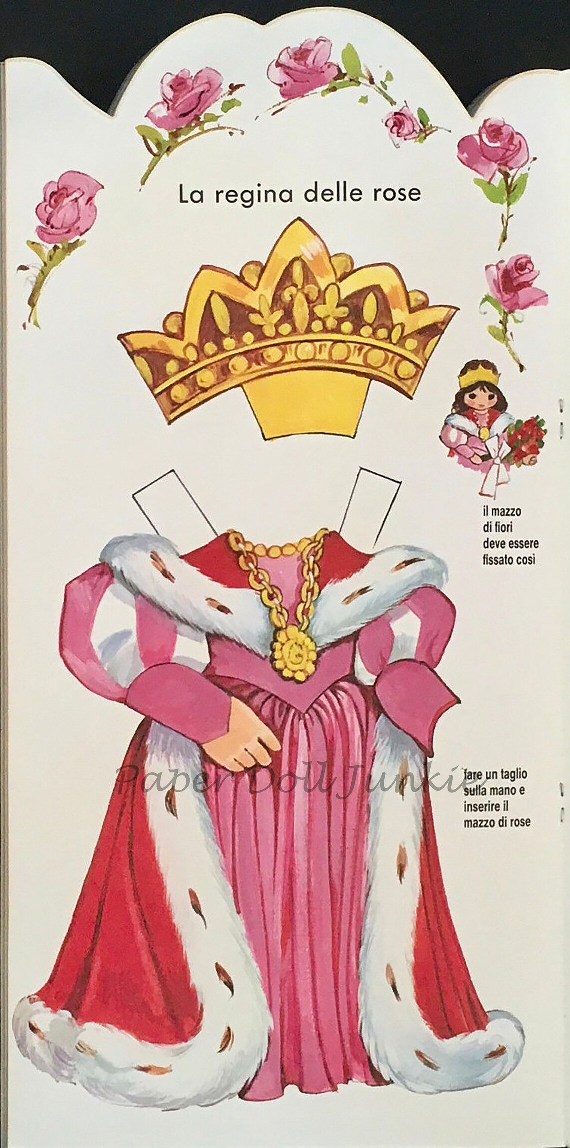 Vintage Paper Doll Italian Paper Doll Printable PDF JPG Lucia Etsy