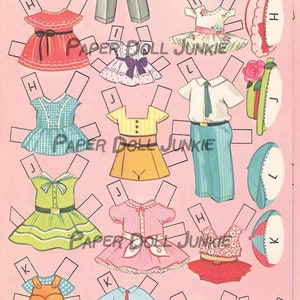 A Dozen Cousins Downloadable Paper Dolls 1960 Vintage Paper Dolls ...