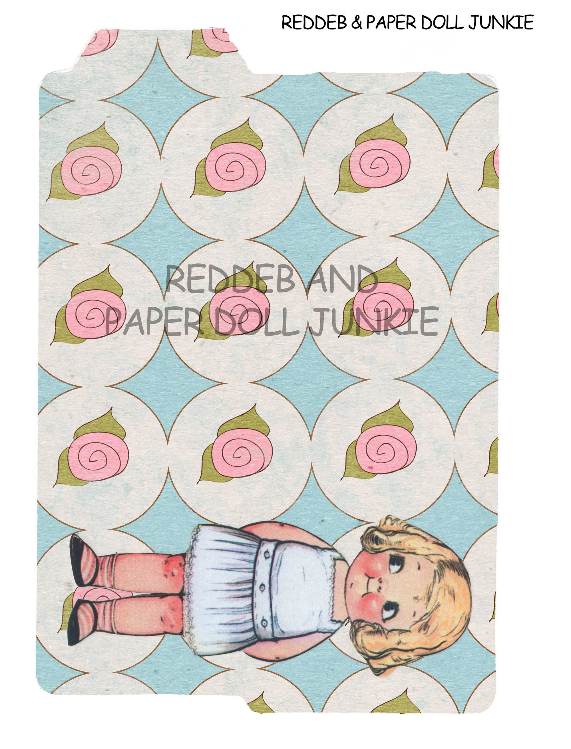 Paper Doll Scrapbook Kit, Printable, Junk Journal Kit, Paper Doll Crafts, Paper Doll Clip Art