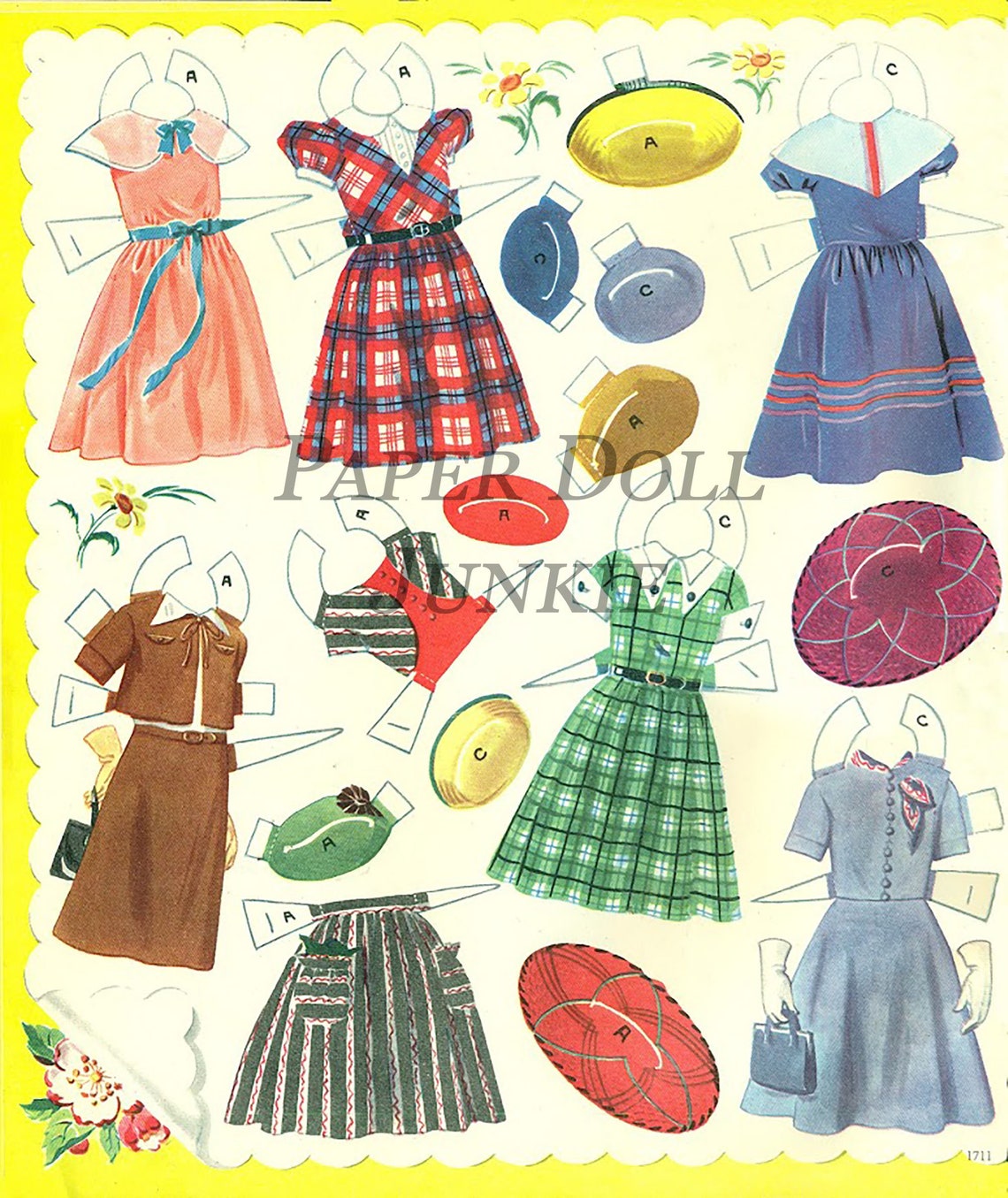 Happy Birthday Vintage Paper Dolls 1952 Paper Dolls | Etsy