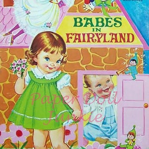 Muñecas de papel vintage, muñecas de papel imprimibles, muñecas de papel para bebés, imágenes prediseñadas para bebés y niños pequeños