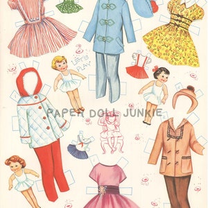 1959 Vintage Paper Dolls 3 Little Girls Who Grew and Grew - Etsy