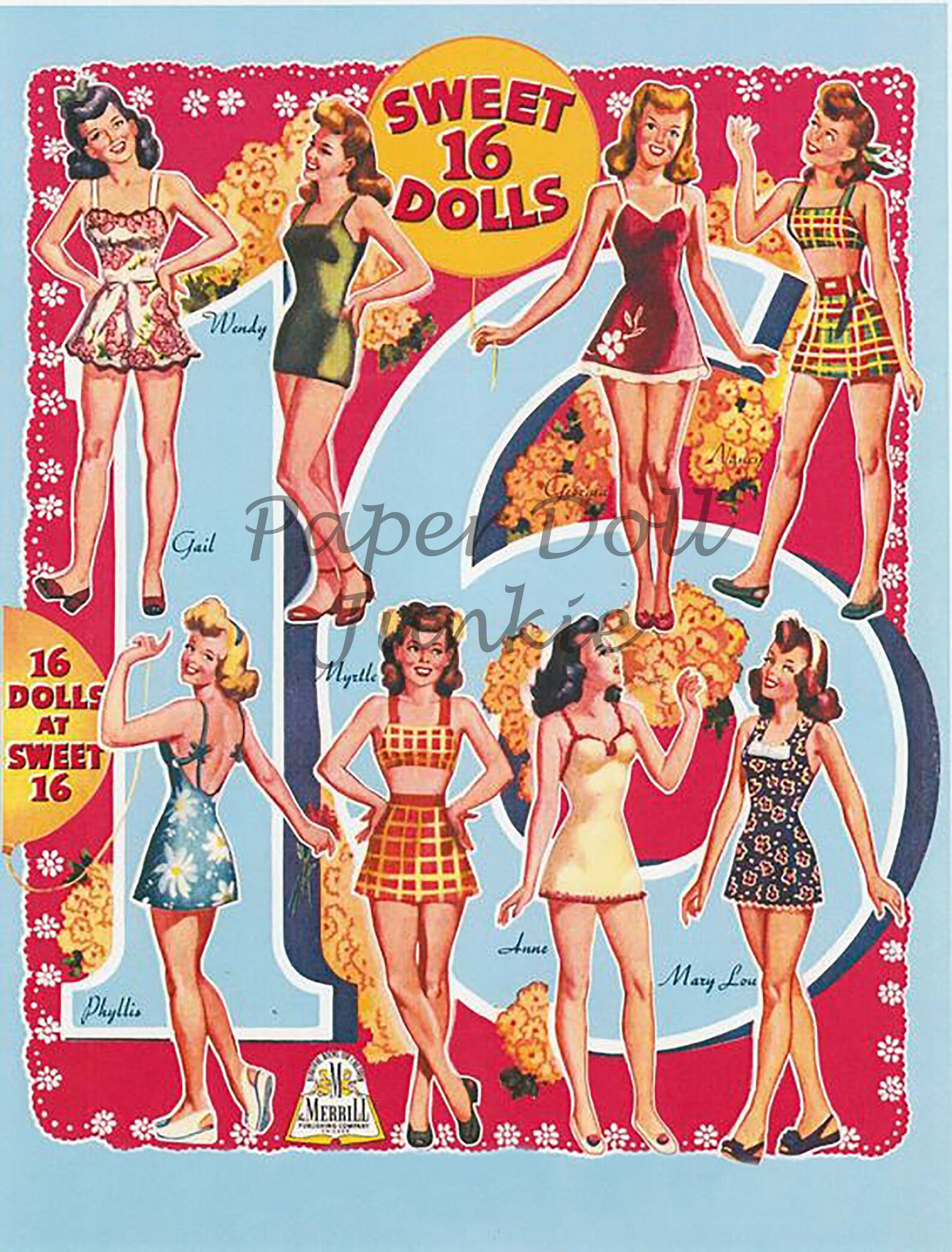 Printable Paper Dolls Instant Download Vintage Paper Dolls 1944 Paper printable-paper-dolls-instant-download-vintage-paper-dolls-1944-paper