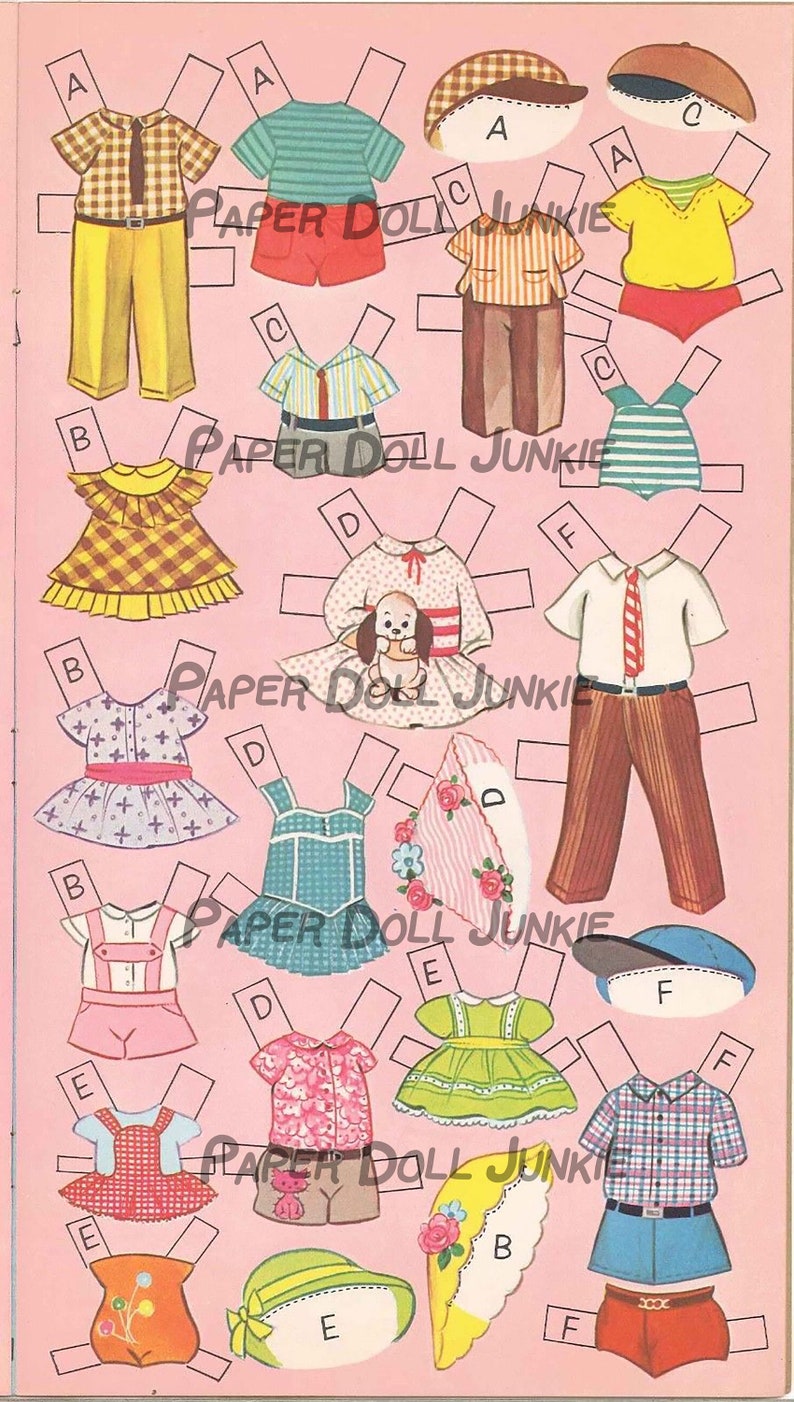 A Dozen Cousins Downloadable Paper Dolls - Etsy Canada