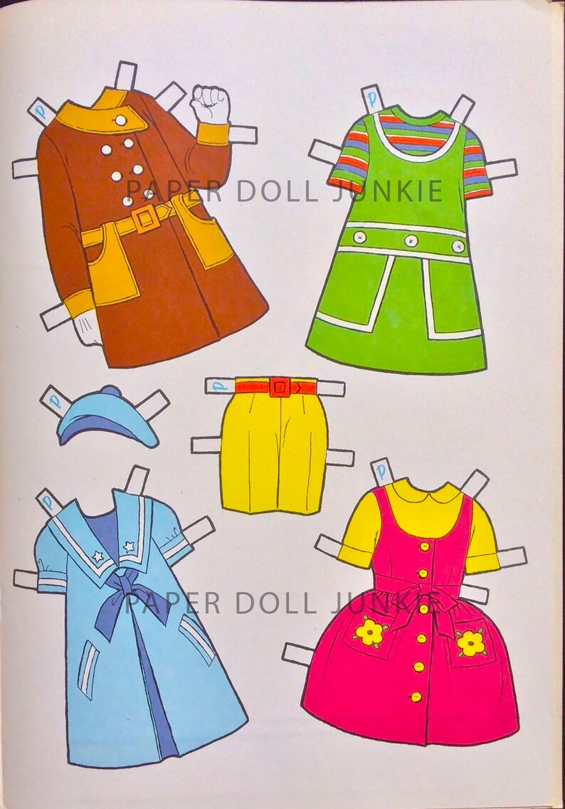 Vintage Paper Dolls Dolls N Dresses Little Girls Clip Art Paper Dolls
