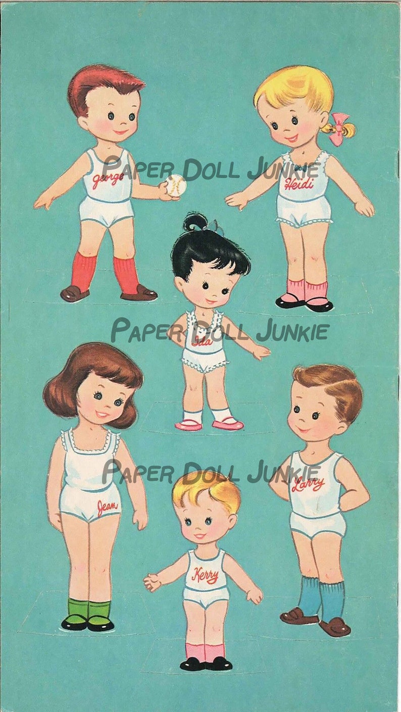 A Dozen Cousins Downloadable Paper Dolls | Etsy
