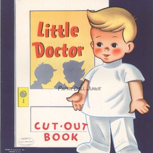 Instant Download Little Doctor Paper Dolls PDF Download