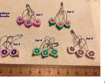 Stitch markers set of 3/4 "Hearts"