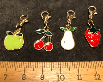 Local fruits - in a set of 4, mixed and by fruit type - stitch markers