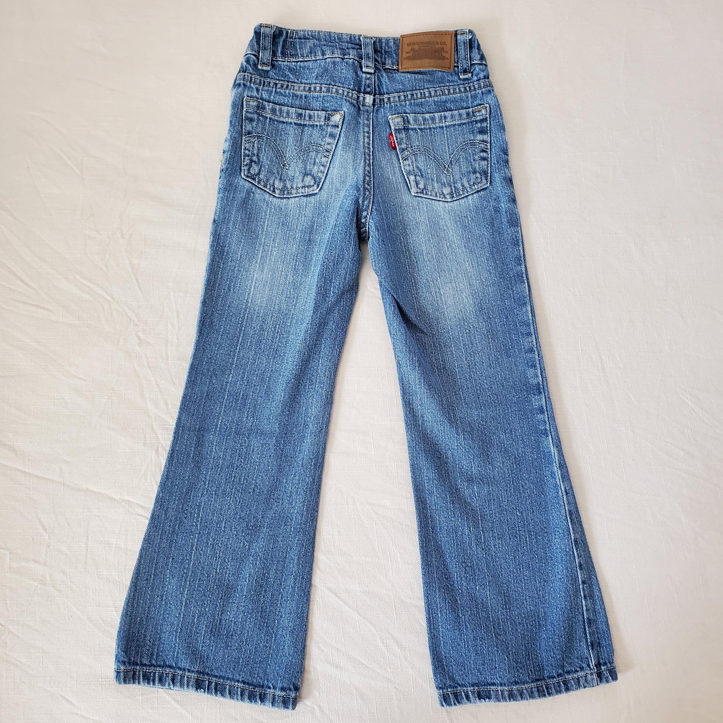 Y2k Levi's Flared 517 Fit Jeans Kids 6 - Etsy