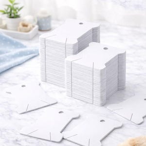 100 Small Bobbin Cards – Embroidery Floss Organisers for Cross Stitch, Sewing Threads (4cm x 4.4cm)