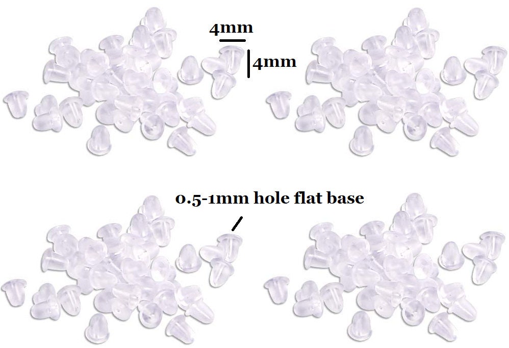 Redamancy Earring Stoppers Rubber, 200Pcs Earring Backs Stoppers