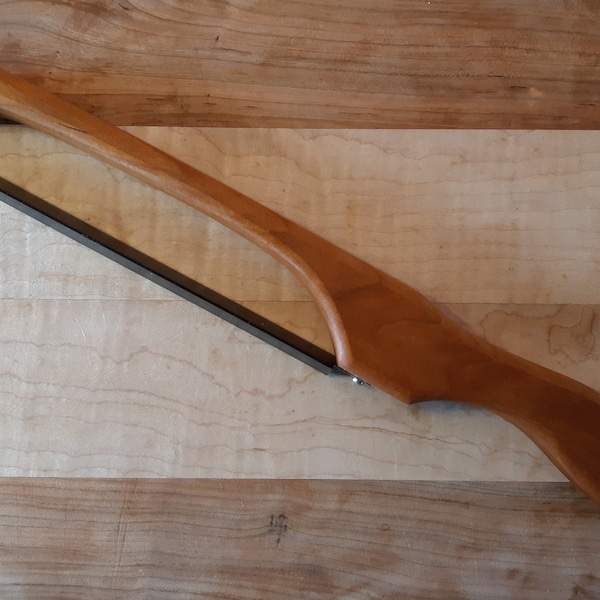 Artisan BREAD KNIFE, CHERRY wood Bread Knife, baking bread, bread, Wood Knife, bread saw, bagel knife, handmade knife, knife, wood, saw
