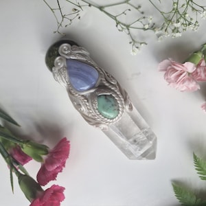 Varita curativa, varita curativa de cristal, varitas, varita de trabajador de la luz, herramientas curativas