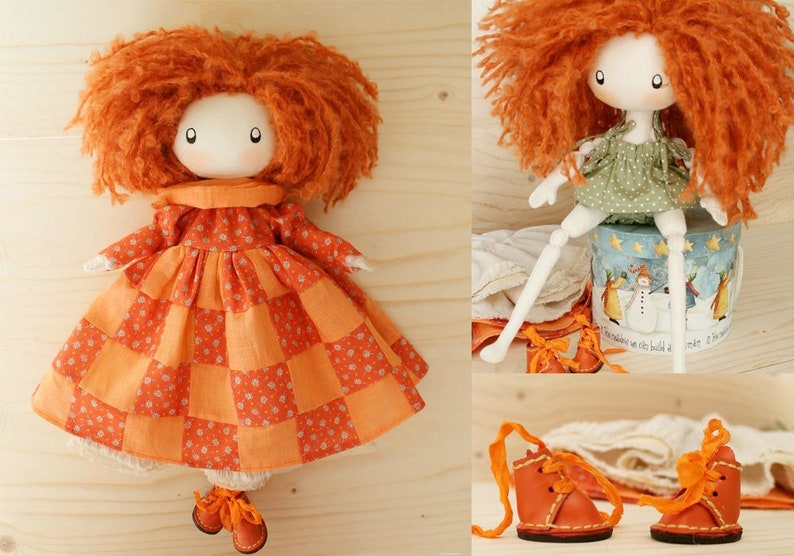 How To Make Doll Hair Rag Doll Hair Yarn Making Make Your Own Doll Diy Hair Doll Pdf Tutorial