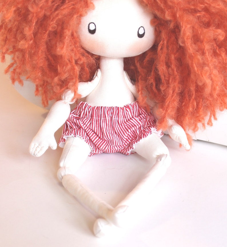 Doll Clothes Pattern, Panties Doll, Make Your Own Doll, Rag Doll, Textile Doll, Cloth Handmade Doll, Doll Clothing, Bloomer Cute Doll, PDF image 2