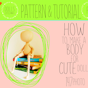 PDF Cloth Doll Pattern, Doll Making, Doll Body, Doll Sewing Pattern, DIY Textile Doll, Rag Doll Pattern, Soft Doll Pattern