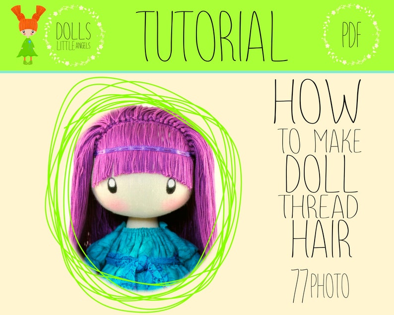 Doll Hair Yarn Rag Doll Making Make Your Own Cloth Doll Diy Etsy