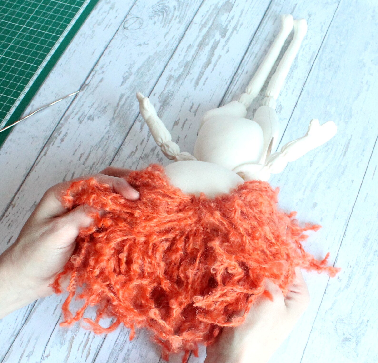 How to Make Doll Hair Rag Doll Hair Yarn Making Make Your Etsy Canada