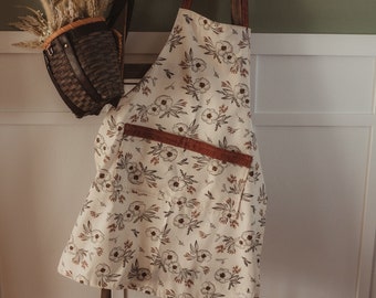 Full Apron- Kitchen Apron, Linen