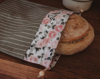 Sourdough Bread Bag- Linen bread bag- linen bag- bread bag