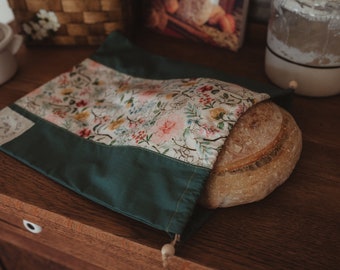 Sourdough Bread Bag- cotton bread bag- linen bag- bread bag