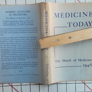 1940s Preventive Medicine March of Medicine NY Academy of Medicine Lectures Hardcover with Dustjacket -scroll down for item details