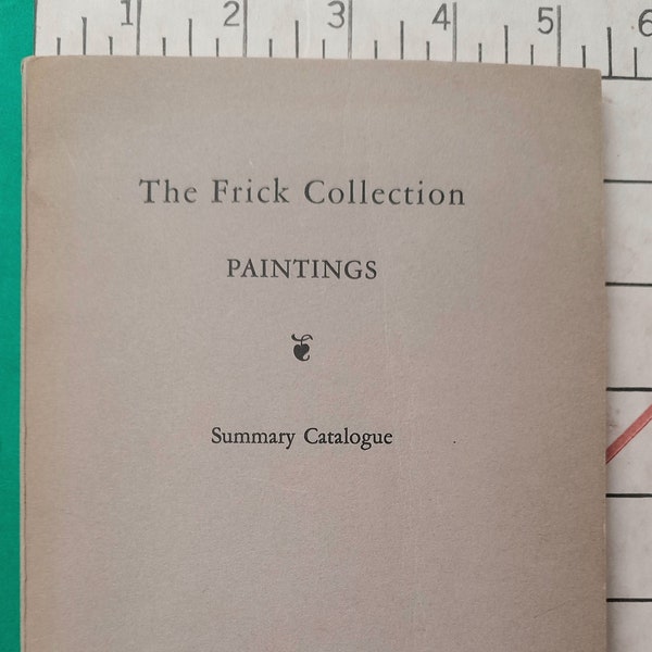 The Frick Collection Paintings Summary Catalogue Softcover 1930s